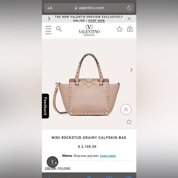 MINI ROCKSTUD GRAINY CALFSKIN BAG - Picture 15 of 15